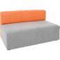 Preview: Sofa Modern, grau-orange
