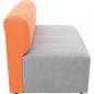Preview: Sofa Modern, grau-orange