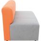 Preview: Sofa Modern, grau-orange