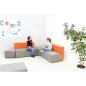 Preview: Sofa Modern, grau-orange