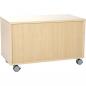 Preview: Quadro - Schrank S ohne Mittelwand, mit 1 Einlegeboden, B 79 - auf Rollen