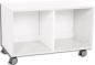 Preview: Quadro - Schrank S für 4 schmale Schubladen, B 79, weiss - auf Rollen