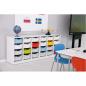 Preview: Quadro - Regal M für Kunststoffbehälter, B 104, weiss, dreireihig