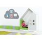 Preview: Quadro - Häuschen, weiss, grau