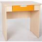 Preview: Schreibtisch Quadro mit breiter Schublade - orange