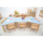 Preview: Trapezförmige Tische MILA, Seite 140 cm (B9008)