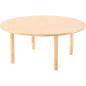 Preview: Runder Flexi Tisch, Ø 120 cm, hvstb. 40-58 cm, HPL
