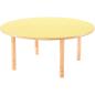 Preview: Runder Flexi Tisch, Ø 120 cm, hvstb. 58-76 cm, HPL
