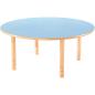 Preview: Runder Flexi Tisch, Ø 120 cm, hvstb. 40-58 cm, HPL