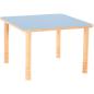 Preview: Quadratischer Flexi Tisch 80 x 80 cm, hvstb. 58-76 cm, HPL