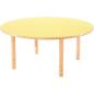 Preview: Runder Flexi Tisch, Ø 120 cm, hvstb. 58-76 cm, HPL