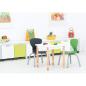 Preview: Stuhl Flexi 3, Sitzhöhe 35 cm, für Tischhöhe 59 cm - grau