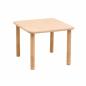 Preview: Flexi Quadratischer Tisch 60 x 60 cm, hvstb. 40-58 cm, Ahorn Royal