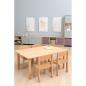 Preview: Flexi Rechteckiger Tisch 120 x 60 cm, hvstb. 40-58 cm, Ahorn Royal