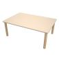 Preview: Flexi Rechteckiger Tisch 120 x 80 cm, hvstb. 40-58 cm, Ahorn Royal