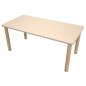 Preview: Flexi Rechteckiger Tisch 120 x 60 cm, hvstb. 58-76 cm - Ahorn Royal
