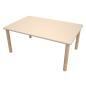 Preview: Flexi Rechteckiger Tisch 120 x 80 cm, hvstb. 58-76 cm, Ahorn Royal