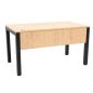 Preview: OPTO Schreibtisch 140, Beine schwarz, Ahorn E