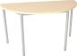 Preview: MILA Tisch 6, halbrund, Diagonale 140, Tischhöhe 76 cm - Birke