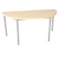 Preview: MILA Tisch 4, halbrund, Diagonale 160, Tischhöhe 64 cm - Birke