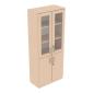 Preview: EXPO Schrank 185 mit Glasvitrine, Ahorn E, (096193)