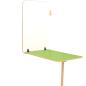 Preview: Flexi Wandklapptisch 5-6, mögliche Tischhöhen 70 und 76 cm, grün