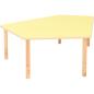 Preview: Flexi Tischplatte fünfeckig - HPL gelb