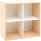Preview: Quadro - Aufsatzregal M, mit Trennwand, B 79, Ahorn