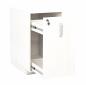 Preview: Windeleimerschrank, abschliessbar (ohne Arbeitsplatte) weiss