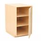 Preview: Wickelkommode offenes Regal, B 51 cm, Birke (ohne Arbeitsplatte)