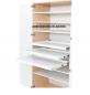 Preview: Quadro Hochschrank, H 199, mit ausziehbaren Böden, Türen weiss - weiss