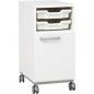 Preview: Grande Schreibtischrollschrank A, T 50, H 76 - weiss