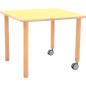 Preview: Flexi Tischplatte quadratisch, 60 x 60 cm, gelb