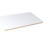 Preview: Flexi Tischplatte rechteckig, 120 x 60 cm, weiss