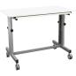Preview: Grande Mobiler Lehrertisch, höhenverstellbar, TH 76-90 cm, weiss