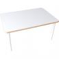Preview: Rechteckiger Tisch Flexi, höhenverstellbar 58-76 cm - weiss
