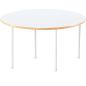 Preview: Runder Flexi Tisch, Ø 120 cm, hvstb. 58-76 cm, HPL