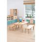 Preview: Kindersitzbank, eckige Beine, SH 35, Ahorn Jylland