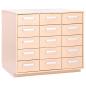 Preview: Wickelkommode mit 15 Schubladen (ohne Arbeitsplatte)