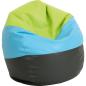 Preview: Sitzsack Maxi, grafit-blau-grün