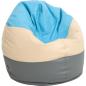 Preview: Sitzsack Maxi, grau-beige-blau