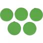 Preview: Bodenkissen, rund, 5er-Set, dunkelgrün