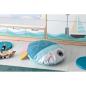 Preview: Sitzkissen - Fisch, blau