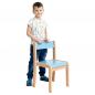 Preview: Stuhl Philip 3, Sitzhöhe 35 cm, für Tischhöhe 59 cm, himmelblau