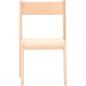 Preview: Stuhl Alex 2 mit Filzgleitern, Sitzhöhe 31 cm, für Tischhöhe 53 cm, Buche