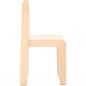 Preview: Stuhl Alex 3 mit Filzgleitern, Sitzhöhe 35 cm, für Tischhöhe 59 cm, Buche