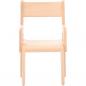 Preview: Stuhl Chris Deluxe 1 mit Armlehnen, mit Filzgleitern, Sitzhöhe 26 cm, für Tischhöhe 46 cm