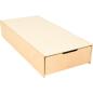 Preview: Podest mit Auszugsbett, Linoleum beige