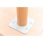 Preview: Flexi Tischbeine rund, hvstb. 40-58 cm, 4 Stck., Buche