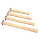 Preview: Flexi Tischbeine rund, hvstb. 40-58 cm, 4 Stck., Buche